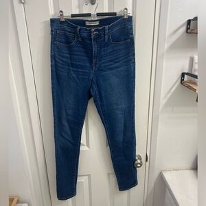 Madewell Roadtripper Skinny Jeans - Size 29